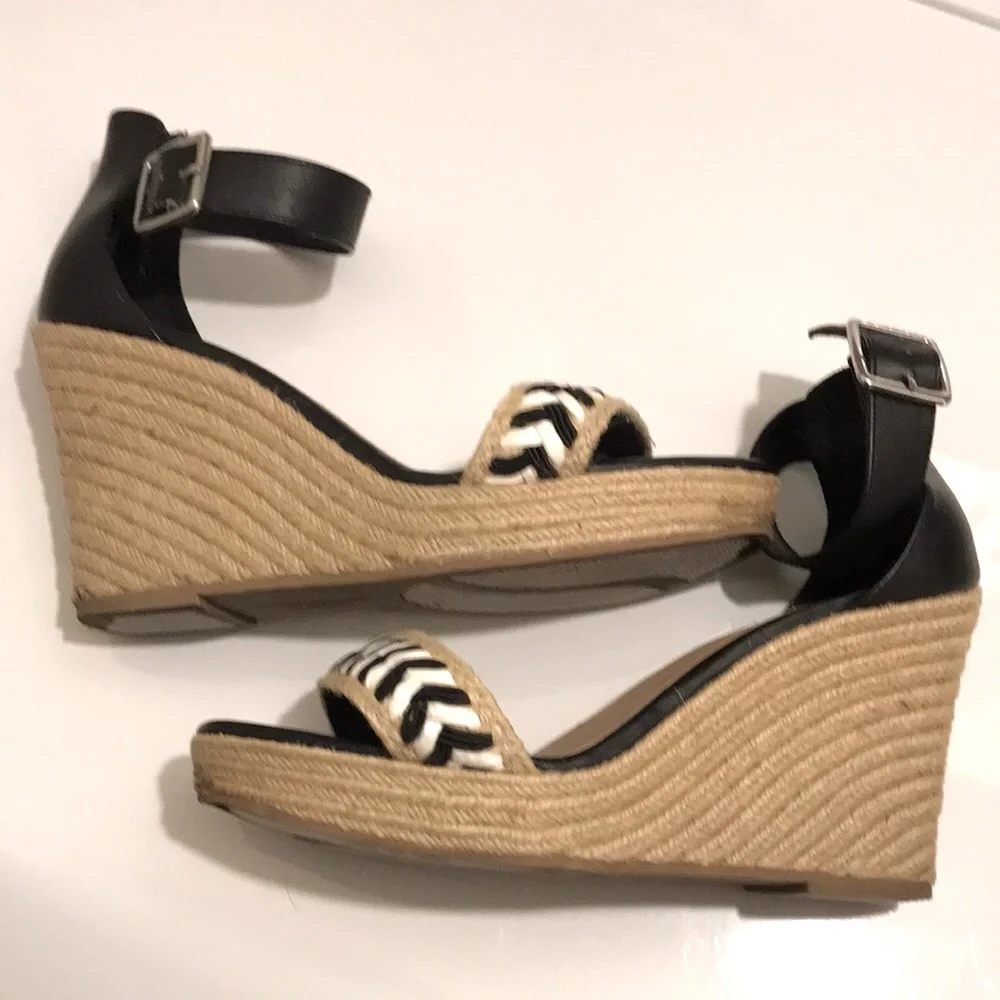 CHRISTIAN SORIANO Espadrille Platform Wedge Sandals - Picture 4 of 8